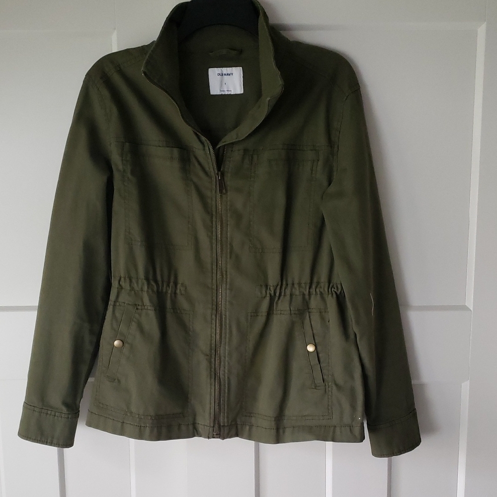 Old Navy Utility Jacket in Forest Green